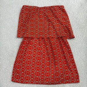 NWT Three Eighty Two Strapless Ruffle Top Dress Size Medium